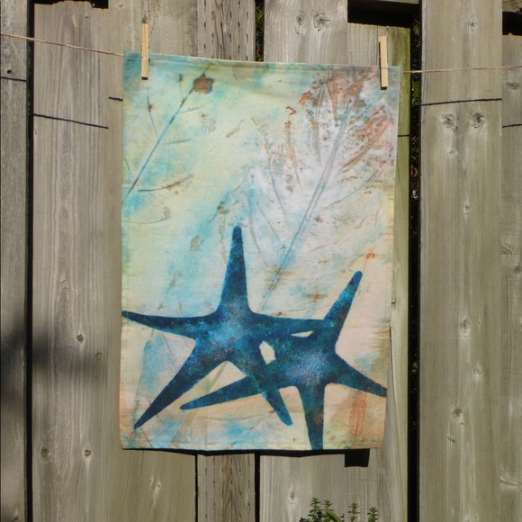 Tea towels, handmade, marine inspired, New